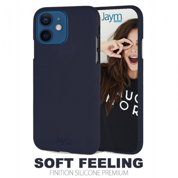 Coque silicone bleue Iphone 12