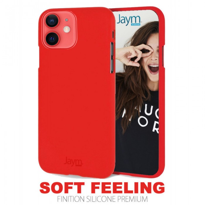 Coque silicone rouge Iphone 12 mini