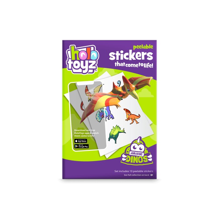 Stickers interactifs 3D dinos Holotoyz