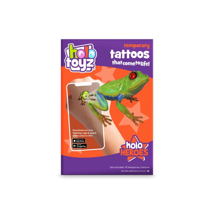 Tatouage intractif animaux sauvages Holotoyz