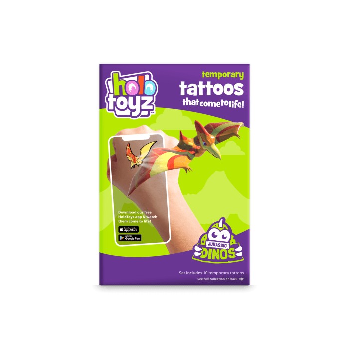 Tatouages intractifs dinos Holotoyz