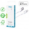 CABLE LIGHTNING MFI BLANC 2 M