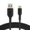 CABLE MICRO USB 1M NOIR