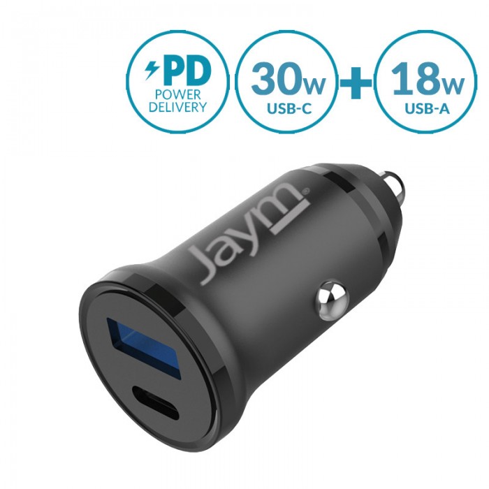 CHARGEUR ALLUME CIGARE 1 USB + 1 USB C