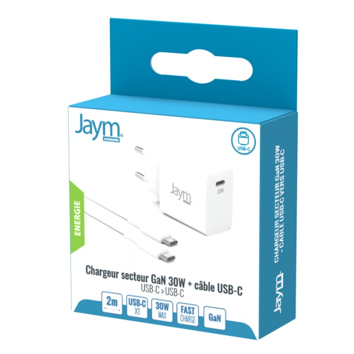 H4 - PACK CHARGEUR GAN USB-C VERS USB-C 30W