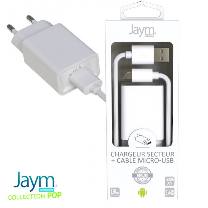 PACK POP CHARGEUR MICRO USB