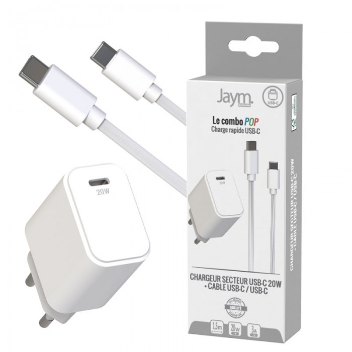 PACK POP CHARGEUR USB-C VERS USB-C