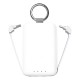 BATTERIE EXTERNE CABLES INTEGRES 4000 MAH BLANCHE