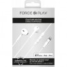 ECOUTEURS LIGHTNING MFI BOUTON - BLANC