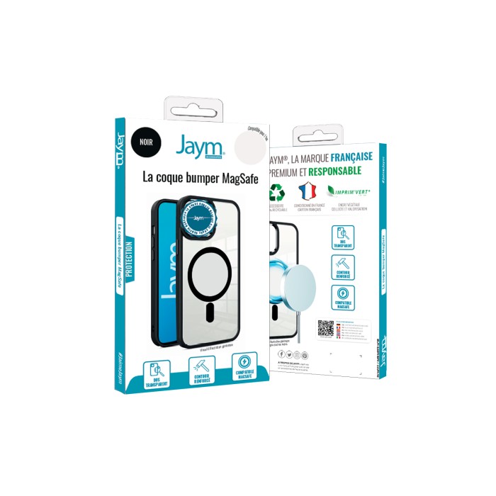 COQUE BUMPER MAGSAFE IPHONE 15 NOIRE